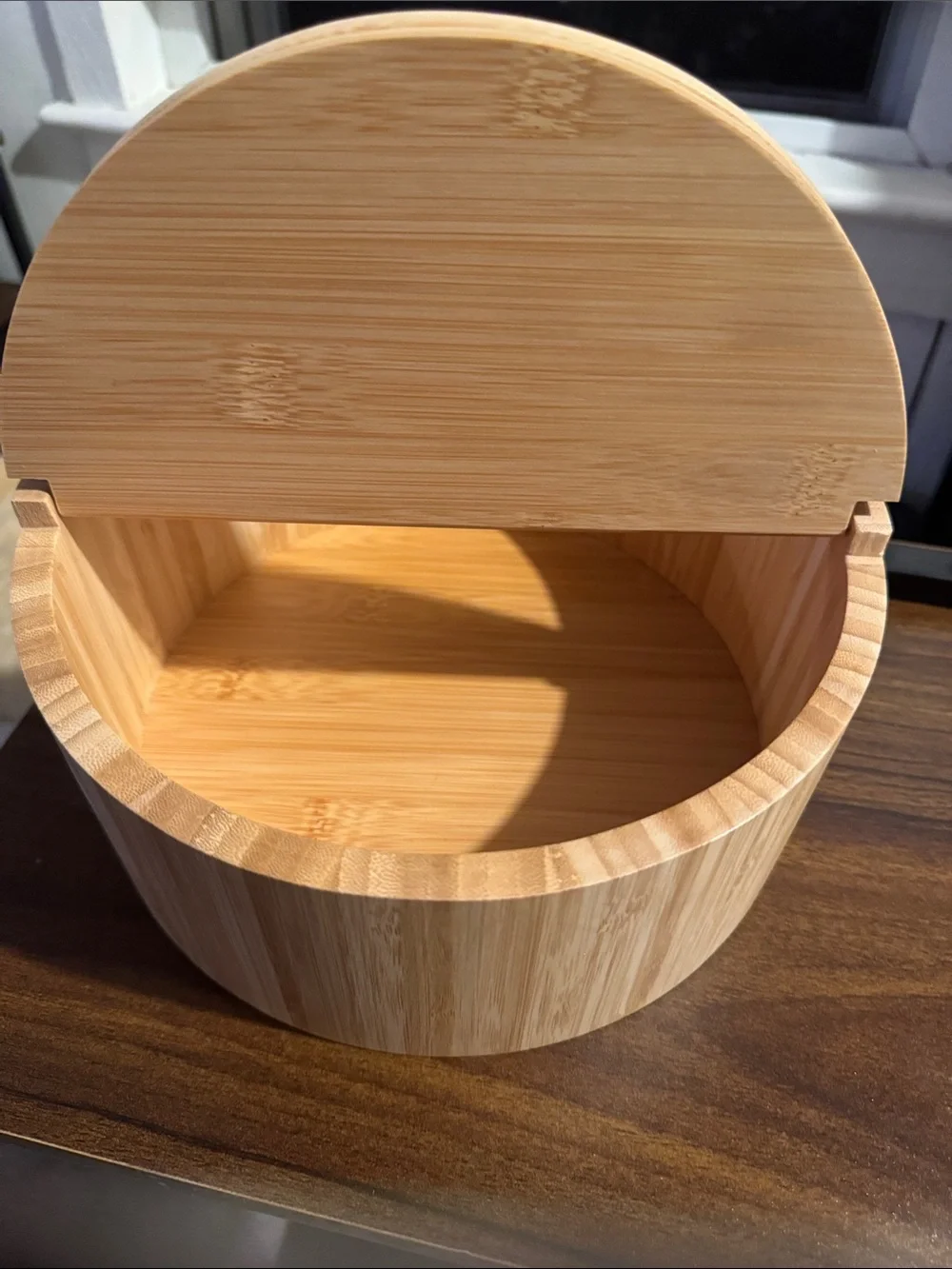 Target Brightroom Bamboo Round Vanity Organizer Storage Box